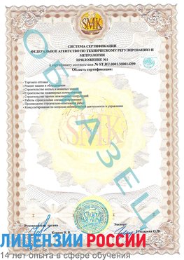 Образец сертификата соответствия (приложение) Керчь Сертификат ISO 14001
